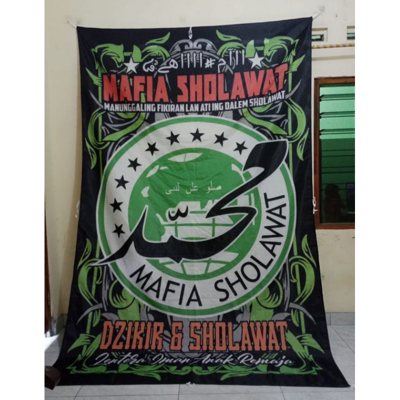 TERLARIS+GRATIS ONGKIR BENDERA PRINTING MAFIA SHOLAWAT BESAR