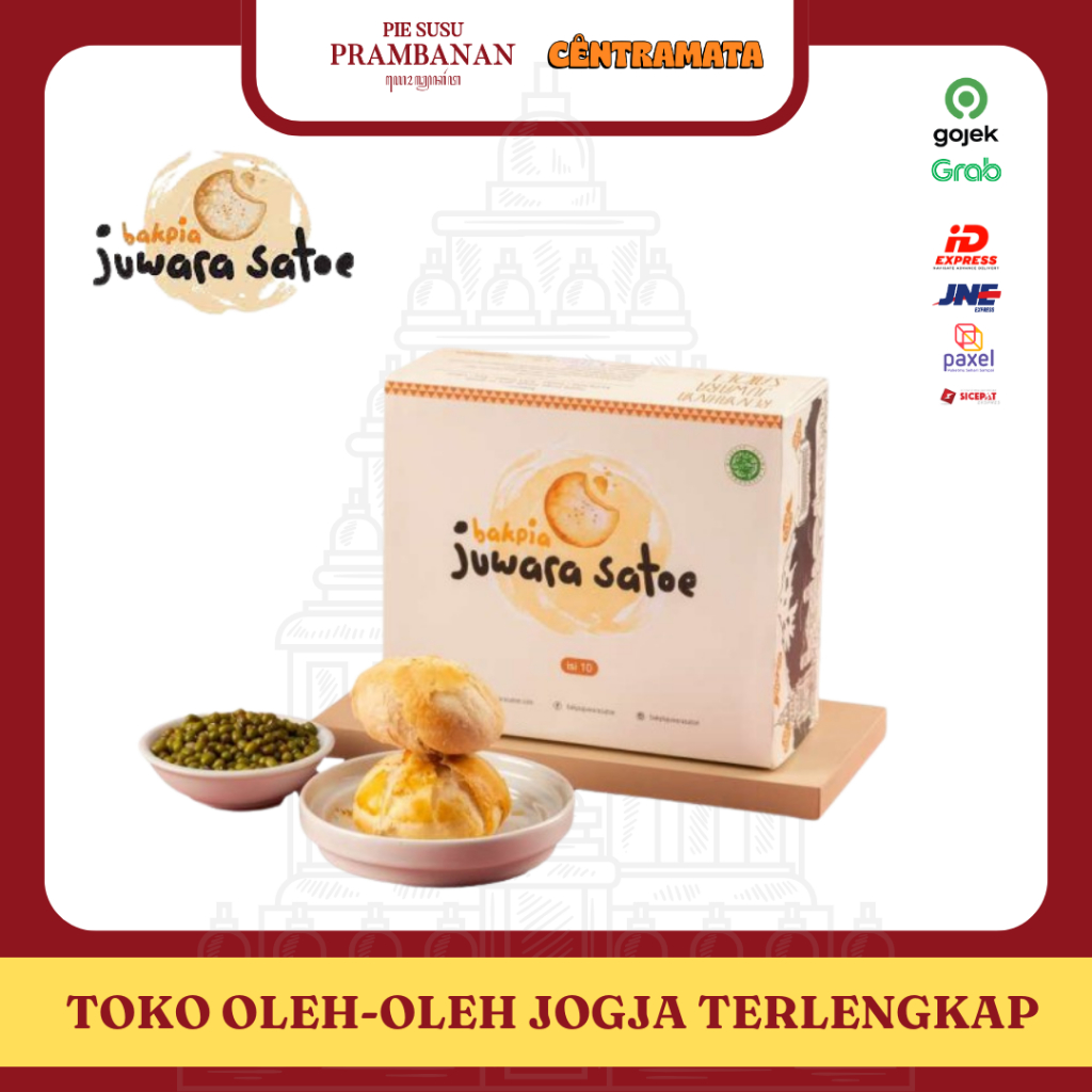 

Bakpia Kering Juwara Satoe Isi 10pcs | Oleh-Oleh khas Jogja