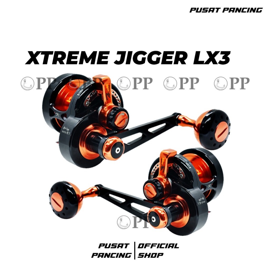 PUSATPANCING5 - Team Kamikaze Reel Overhead Xtreme Jigger LX 3 & RX 3 Light Series Narrow One Piece 