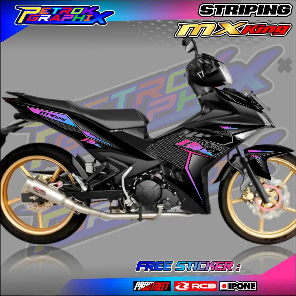 STRIPING VARIASI YAMAHA MX KING 150 / STICKER LIST MOTOR MX KING 150