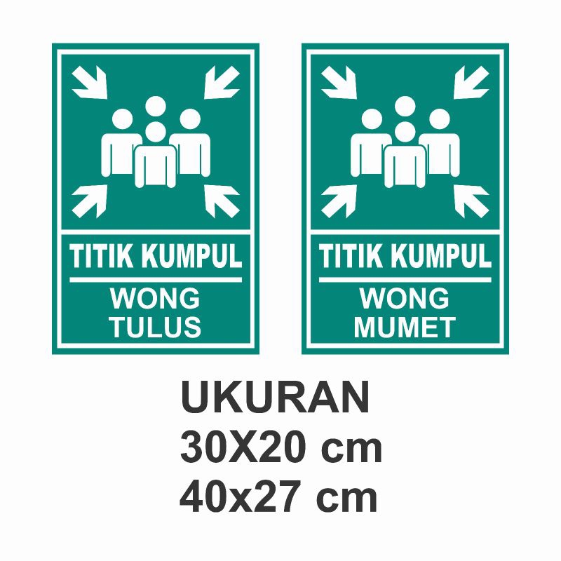 Stiker Titik kumpul wong mumet Titik kumpul wong tulus Titik kumpul wong ngopi