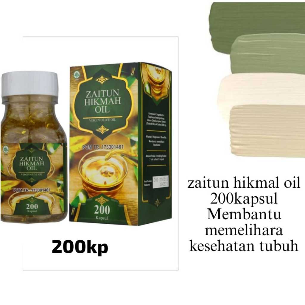 Minyak Zaitun Olive oil Zaitun hikmah 200 kapsul