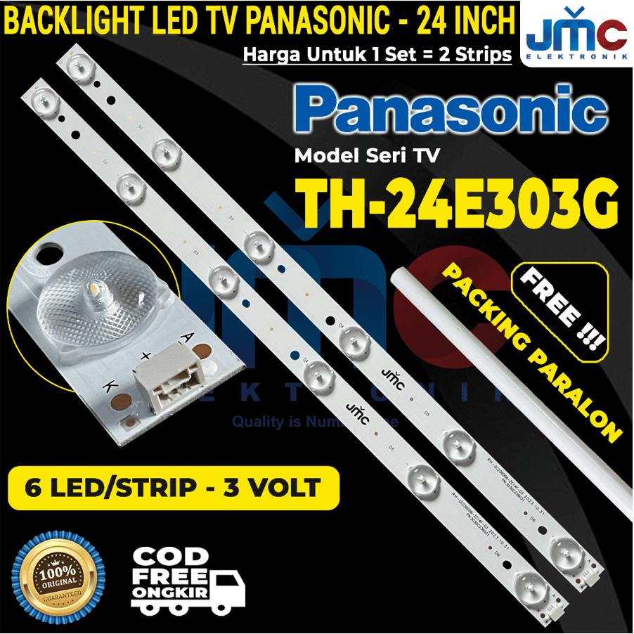 BACKLIGHT TV LED PANASONIC 24 INCH TH-24E303G TH24E303G 24E303G 24E303 LAMPU BL 24 IN