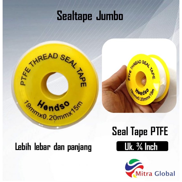 Seal Tape Kran 1/2 inch / Isolasi Pipa Murah / Seal Tape Kran 3/4 inch / Seal Tape Jumbo / Isolasi K