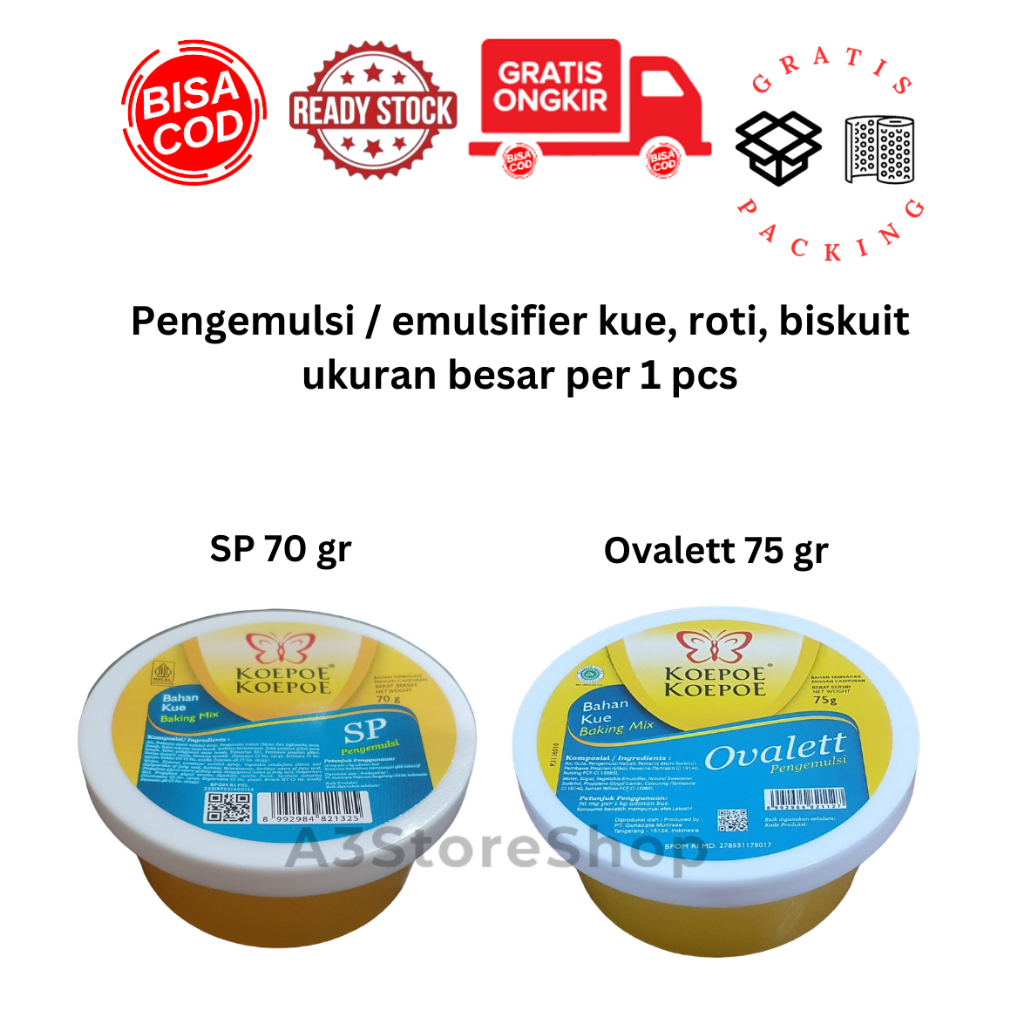 

Pengemulsi SP, Ovalett besar emulsifier penyatu adonan kue koepoe koepoe COD