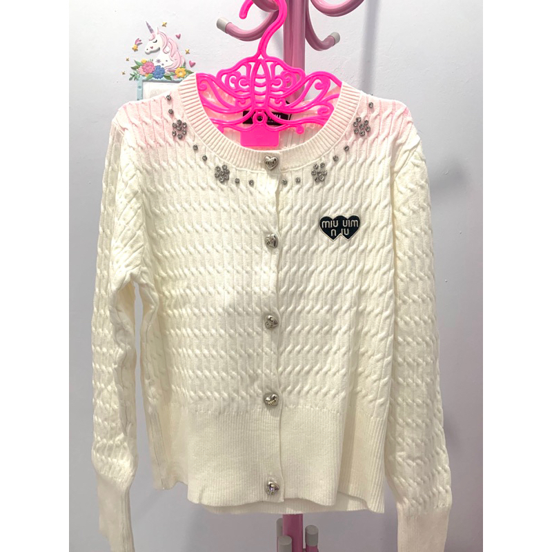 Baju import bangkok Rajut kancing love