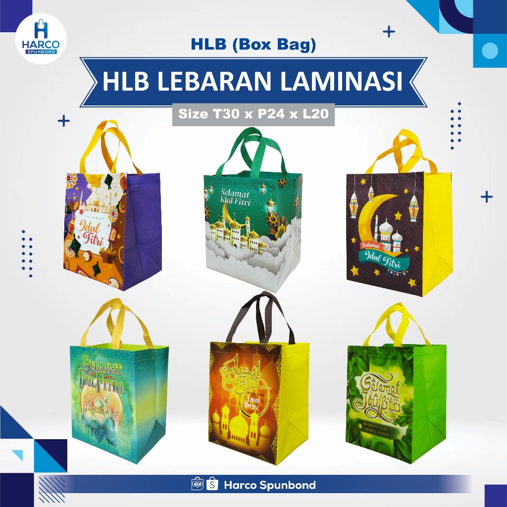 

Tas Parcel Lebaran Laminasi | Tas Hampers Idul Fitri | Goodie Bag Lebaran Laminasi Jumbo | Tas Bingkisan Lebaran Uk. 30x24x20