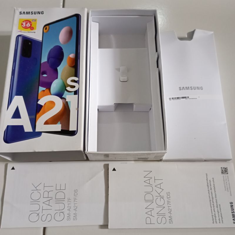 Dus Box Bawaan Samsung Galaxy A21s Blue SEIN Original