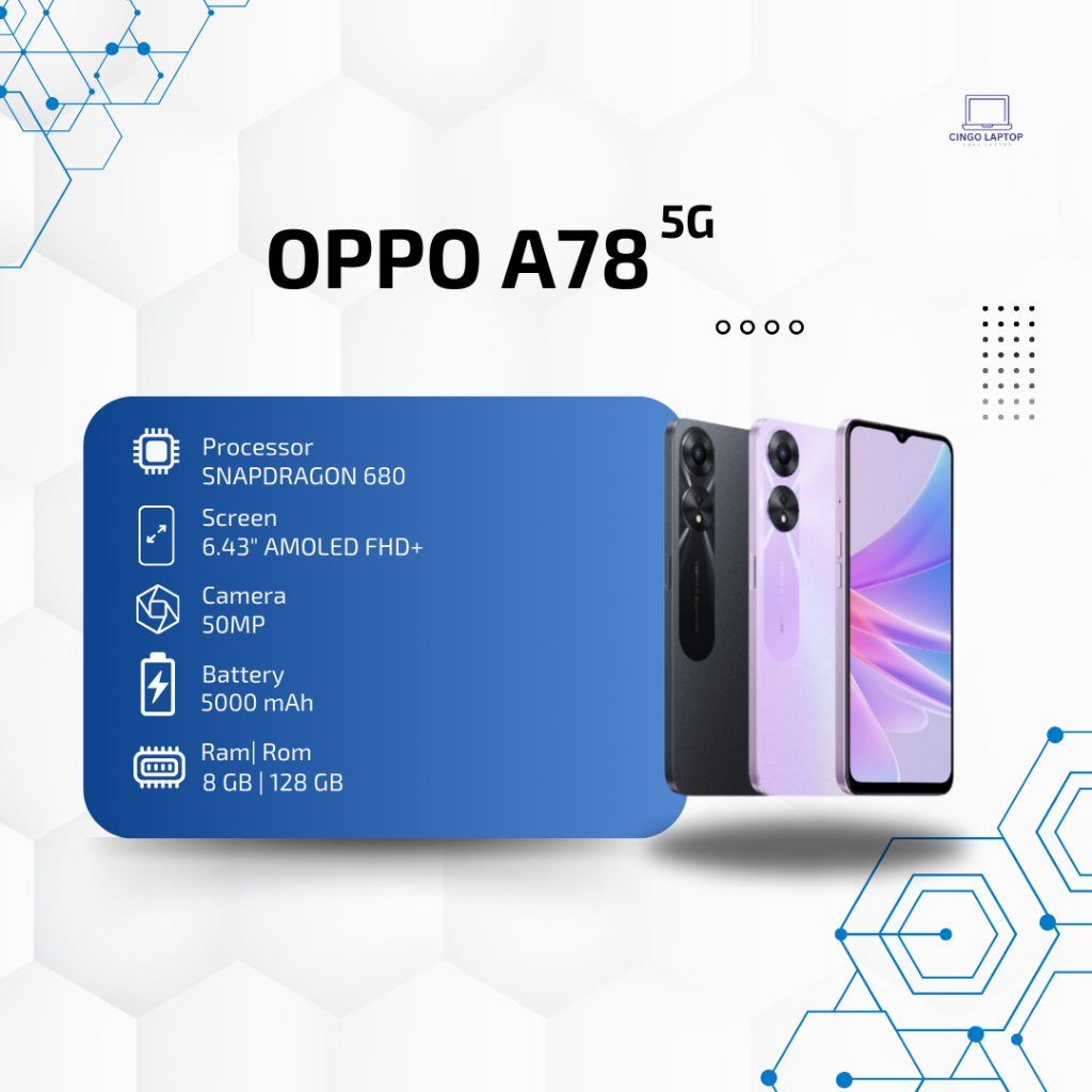 Oppo A78 5G Ram 8GB Rom 128GB