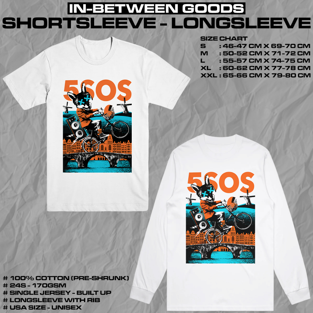 5 SECONDS OF SUMMER - WOLF BICYCLE | T-SHIRT | LONGSLEEVE | BAND MERCH