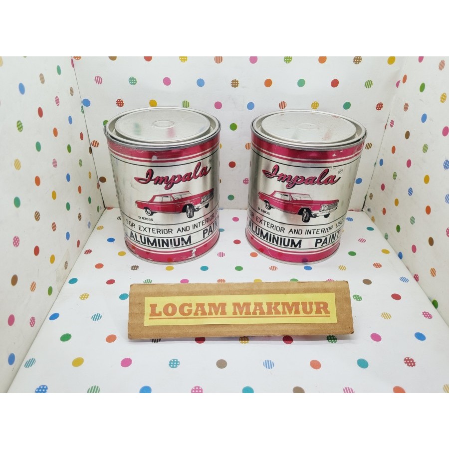CAT ALUMINIUM CHROME FINISH 1KG - WARNA SILVER PERAK