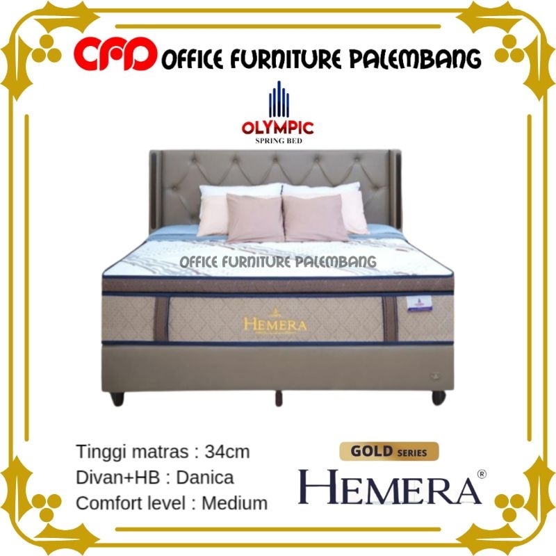springbed olympic gold HEMERA matras kasur spring bed pocket spring plush top