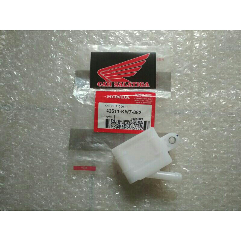 43511~KW7~882 Oil cup comp rumah tabung minyak rem belakang cb 150,supra GTR,Sonic,CBR