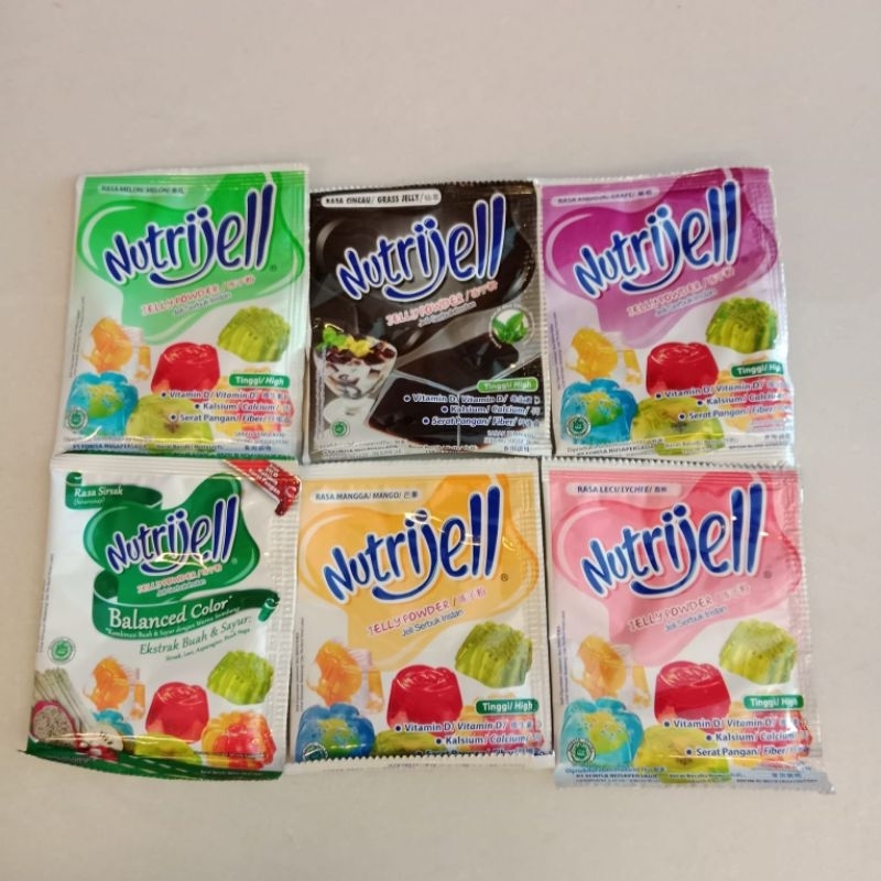 

Nutrijell Agar-agar 1 pcs || vla || vla bubuk instan|| Nutrijell Rasa Buah Jelly Powder Ekonomis15gr