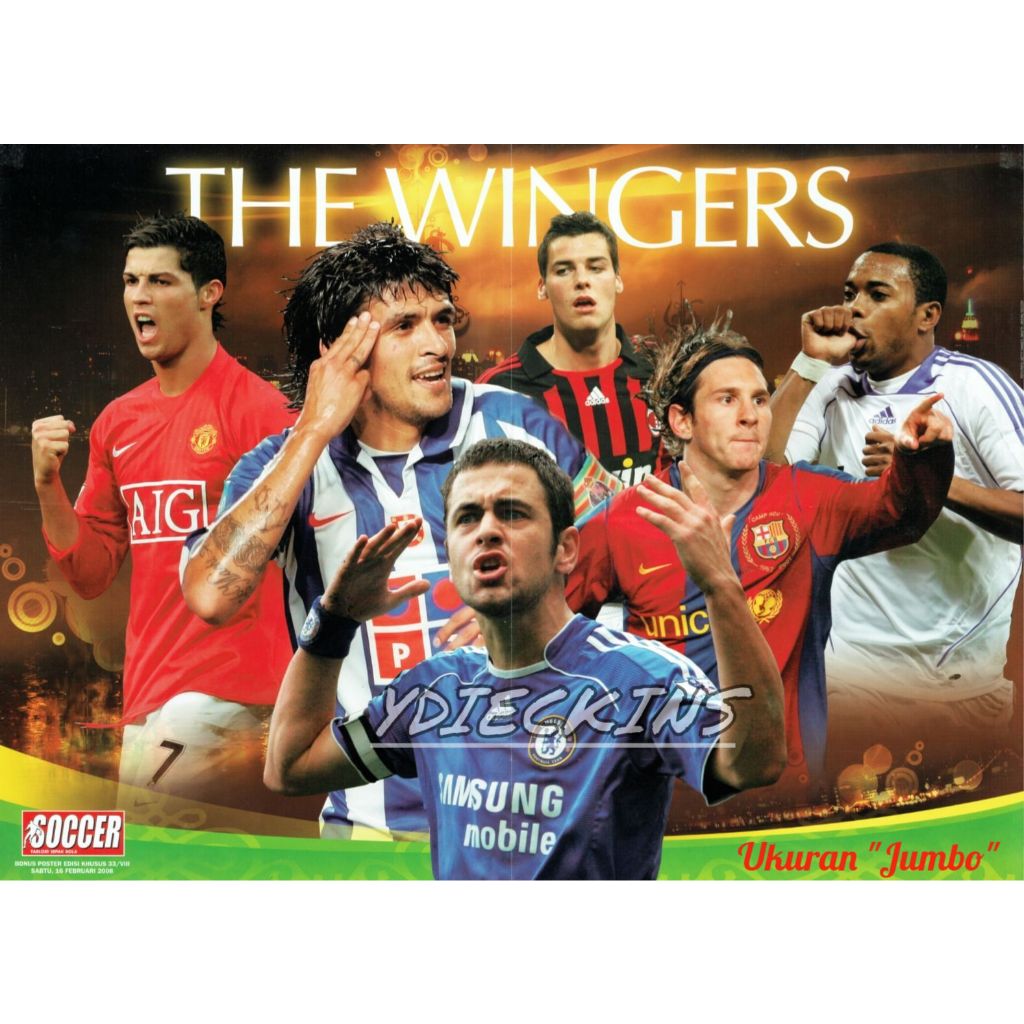Koleksi Bola Edisi Poster Tabloid Soccer "The Wingers"