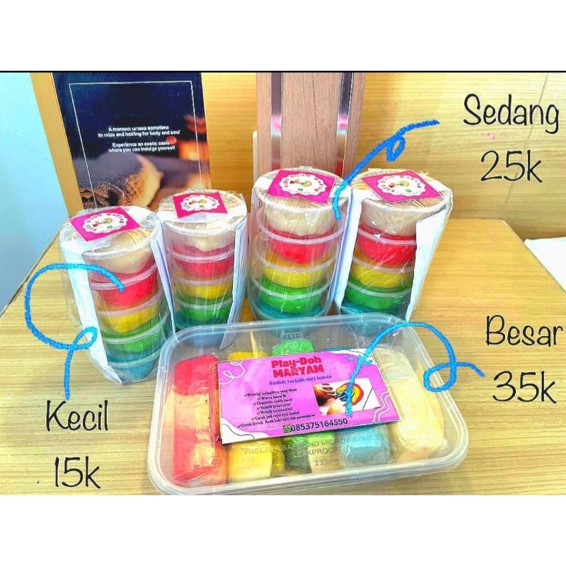 [TERMURAH] KIDS DOH / PLAY DOUGH / PLASTISIN MAINAN EDUKATIF ANAK-ANAK UKURAN BESAR 180 gr ISI 5 DOO