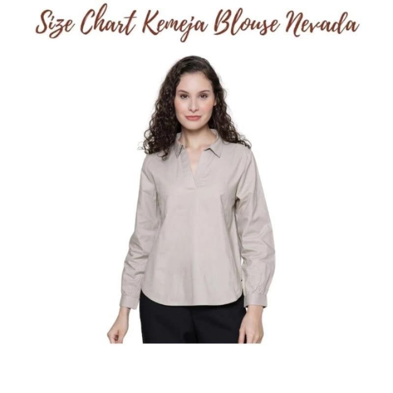 Hem Blouse Nevada cewek Dewasa/Hem polos kemeja dewasa