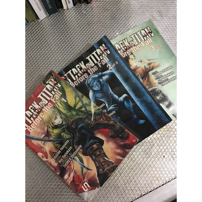 

ATTACK ON TITAN : BEFORE THE FALL (light novel) paket vol 1,2,3 TAMAT