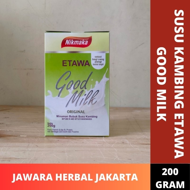 

Susu Kambing Etawa Good Milk Nikmaka GoodMilk Rasa Original Kaya Vitamin 200gr