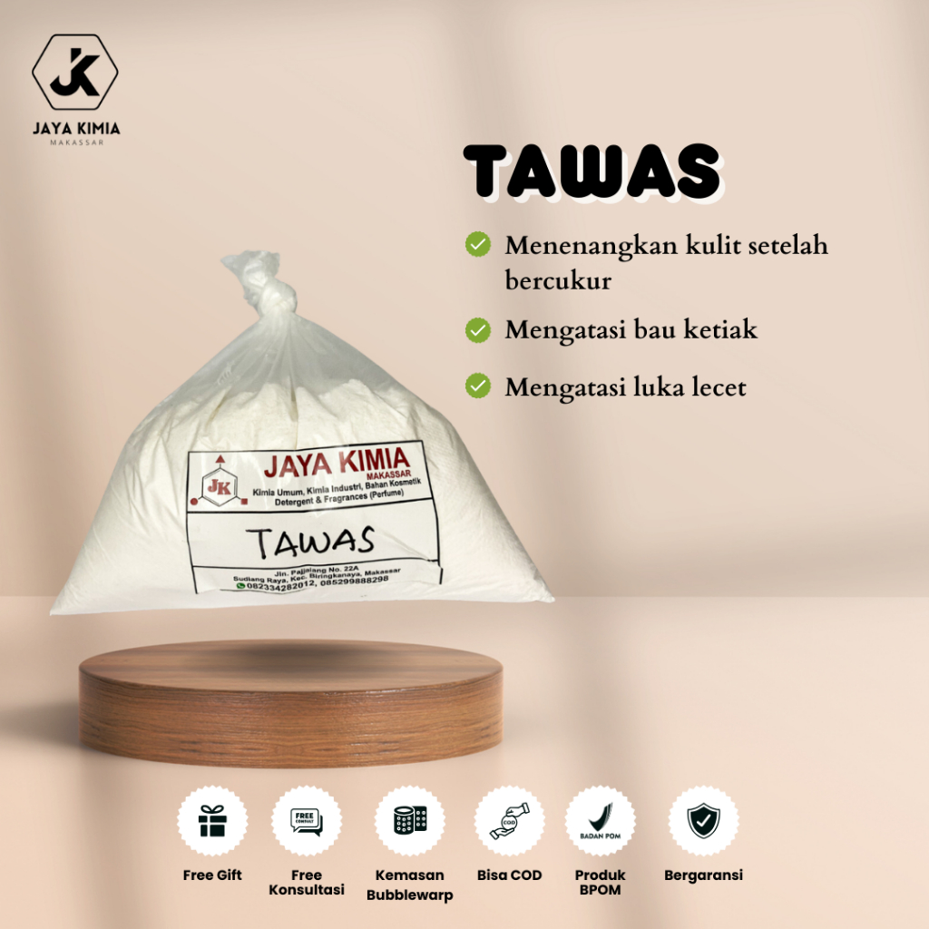 Tawas Bubuk 1kg - Water Cleaner Alat Penjernih Air Lantai Sumur Tandon Toren Air Tanpa Sikat, Natura