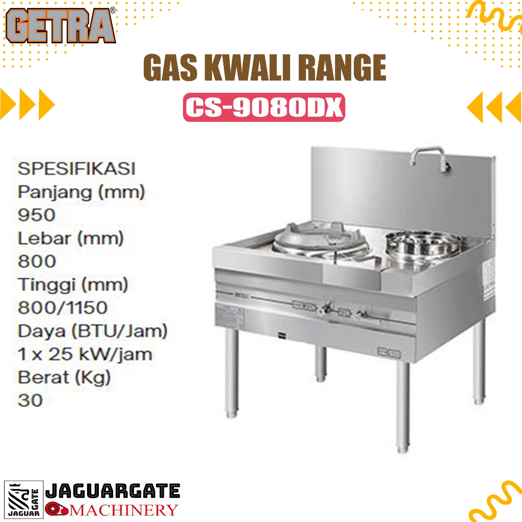 GETRA GAS KWALI RANGE CS-9080DX