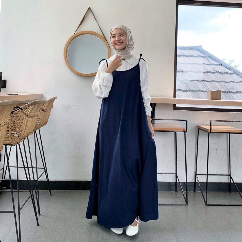JISO OVERALL OUTER DRESS POLOS KOREAN MAYUNG MUSLIM JUMBO XL XXL XXXL