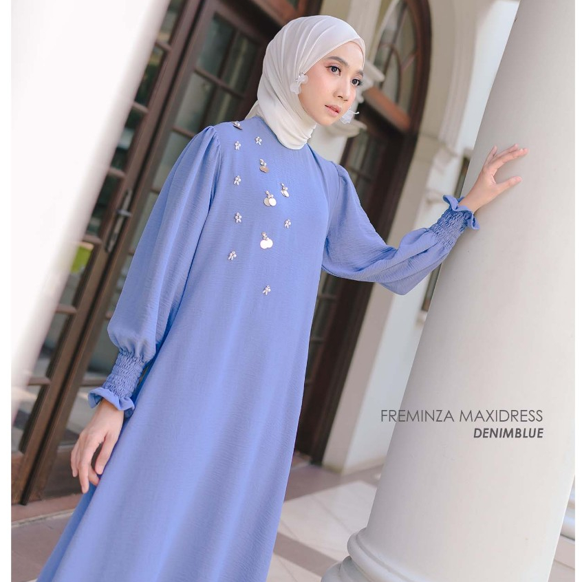 Mayoutfit Freminza Maxidress | Baju Lebaran Dress Gamis Payet Series Exclusive-5