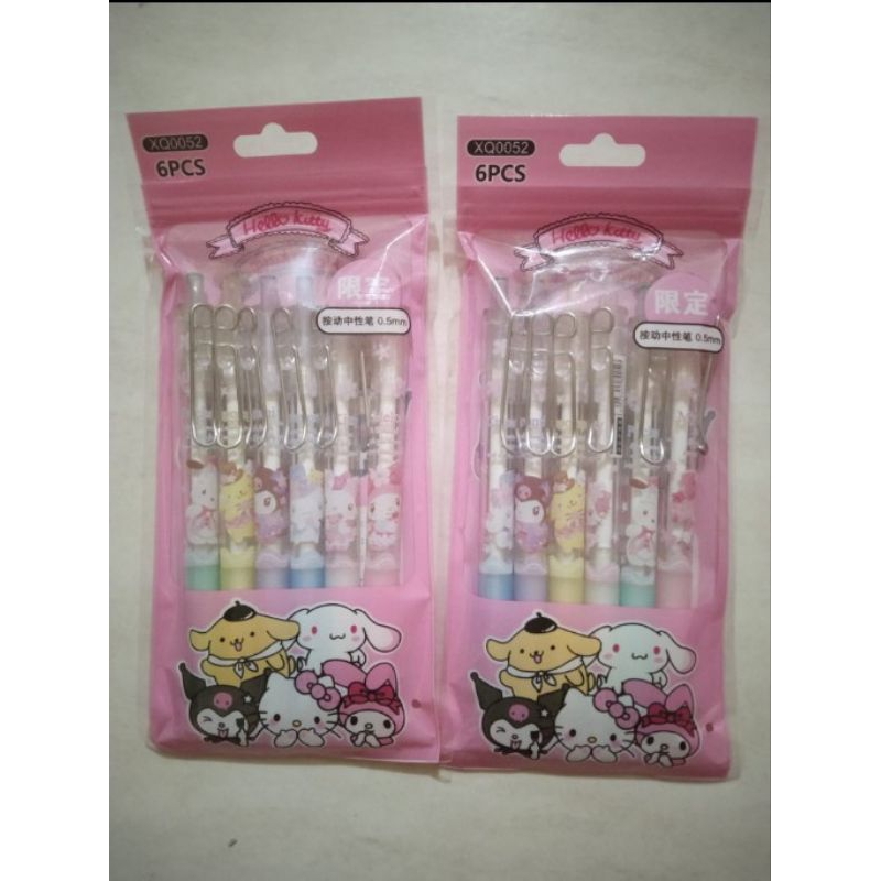 

Pulpen Pen Gel Cetek Tiktek Motif Lucu Anak 0,5mm Tinta hitam 1 pack isi 6 pcs