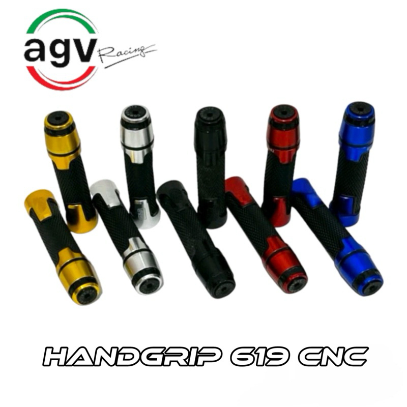 Handgrip Motor Hand Grip Variasi Agv 619 Original Model Rizoma Universal Semua Motor Nmax,Aerox,Pcx,