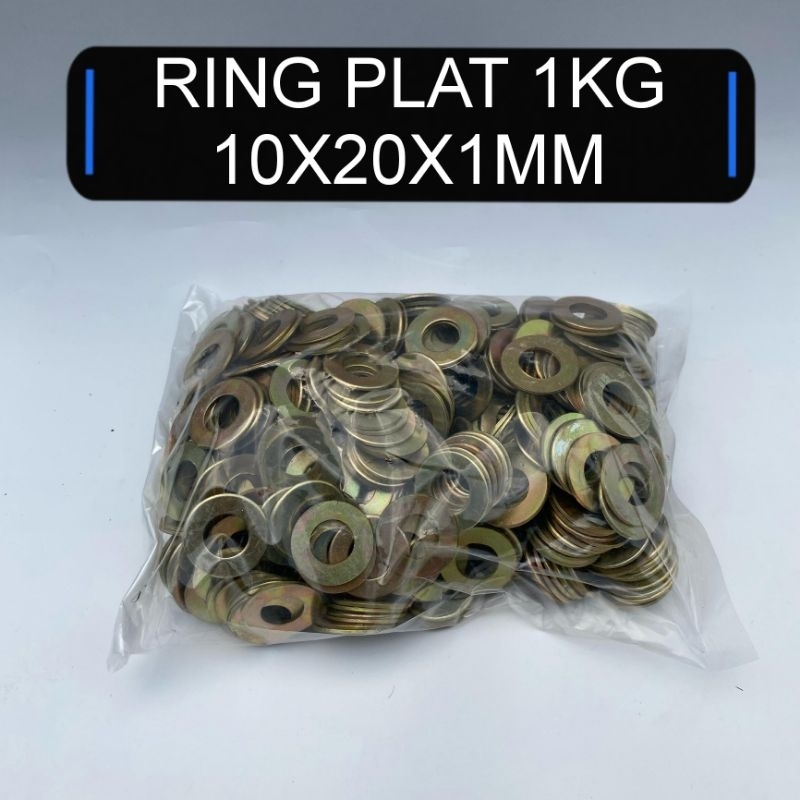 RING PLAT KILOAN | 1 KG RING PLAT 10X20X1 MM | RING PLAT M10 | RING PLAT BAUT M10 | RING PLAT BAUT K