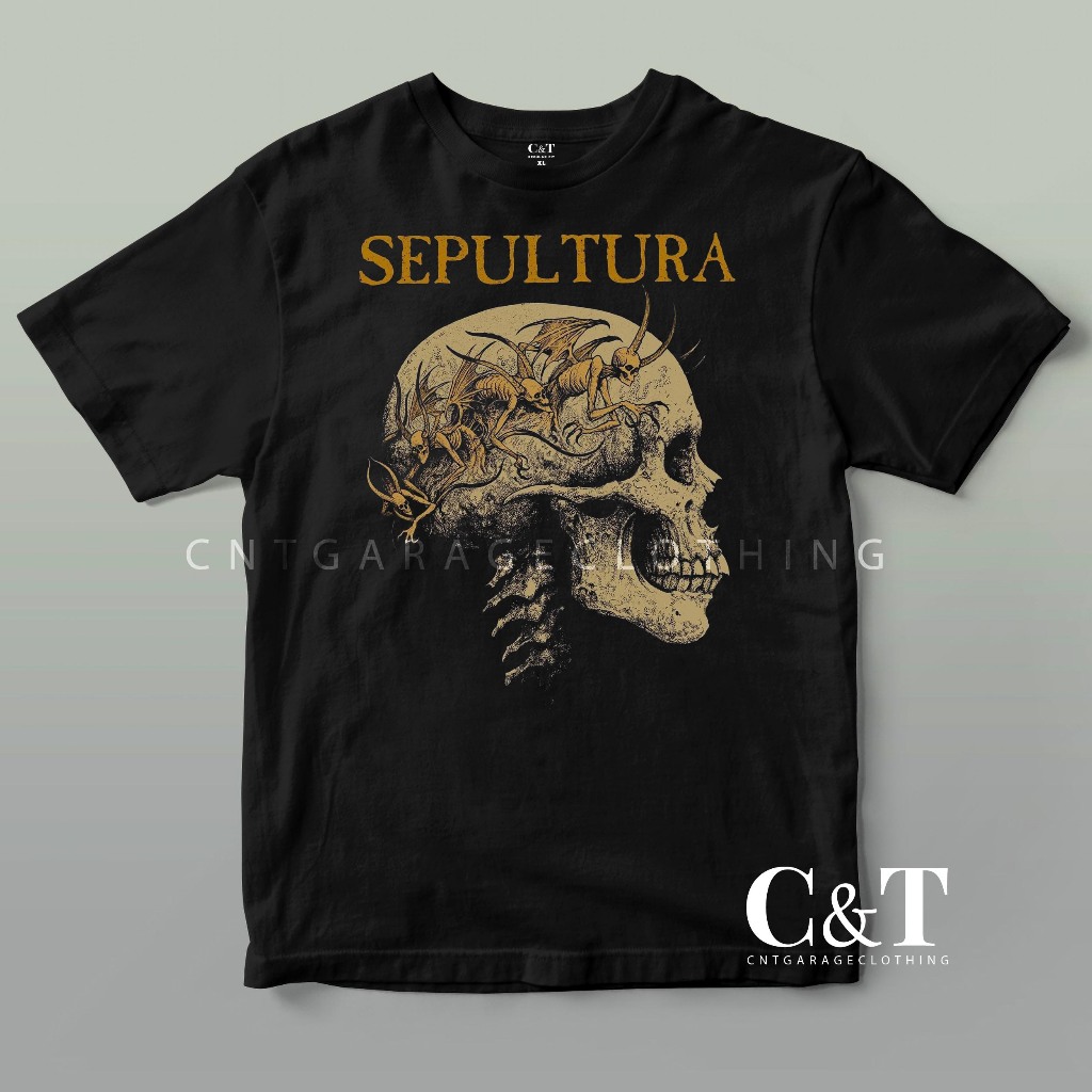 CNTGARAGECLOTHING | SEPULTURA TSHIRT | SP 001 | KAOS BAND VINTAGE SHIRT SHIRTS DISTRO