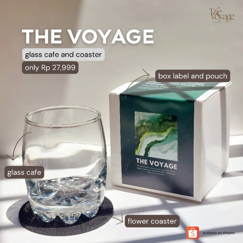 Glass Cafe | Kado Murah | Kado Antimainstream | Kado Untuk pasangan | Glass Aesthetic | Gelas Cafe |