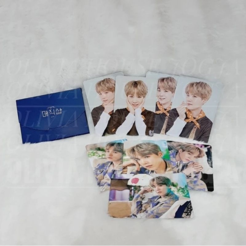 Photocard Suga BTS 5th Muster 2019 Landscape Mini Photocard BTS 5th Muster Suga Navy