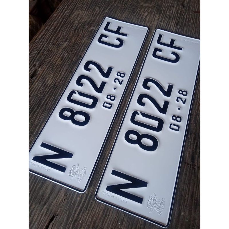 PLAT NOMOR MOBIL FONT BARU