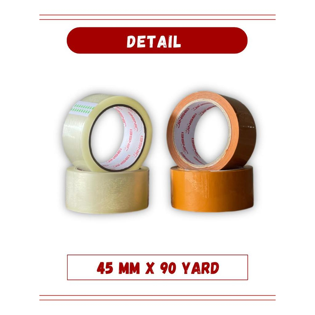 

Lakban Jinsei 45 Mm x 90 Yard Opp Tape 2 inchi