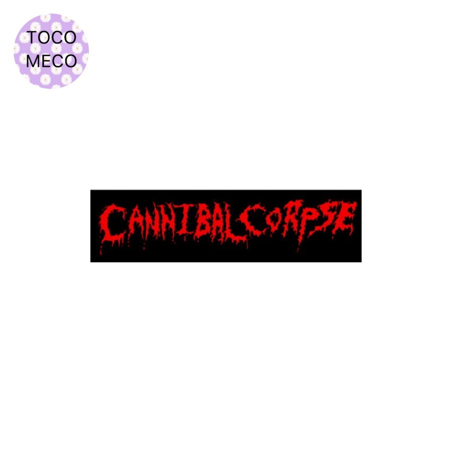 

sticker band CANNIBAL CORPSE logo stiker death metal