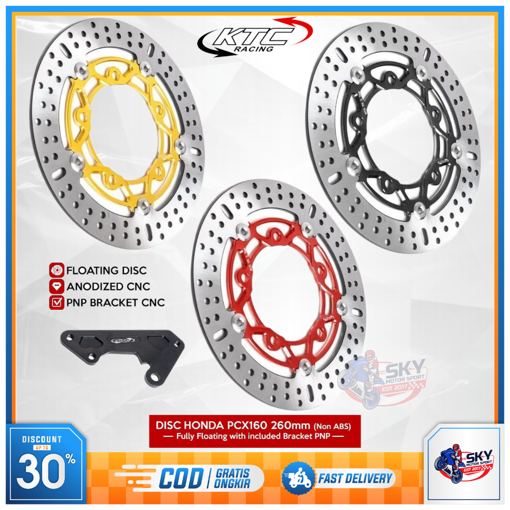Disc Piringan Cakram KTC Floating PCX 160 Lubang 5 260mm Original