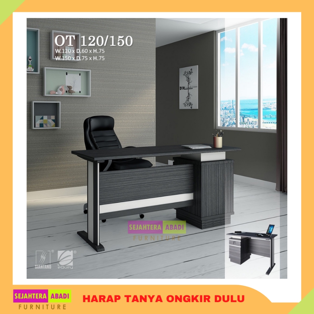 Siantano Meja Kerja Minimalis / Meja Kantor / Meja Belajar Siantano OT 120 - OT 150 meja tulis offic