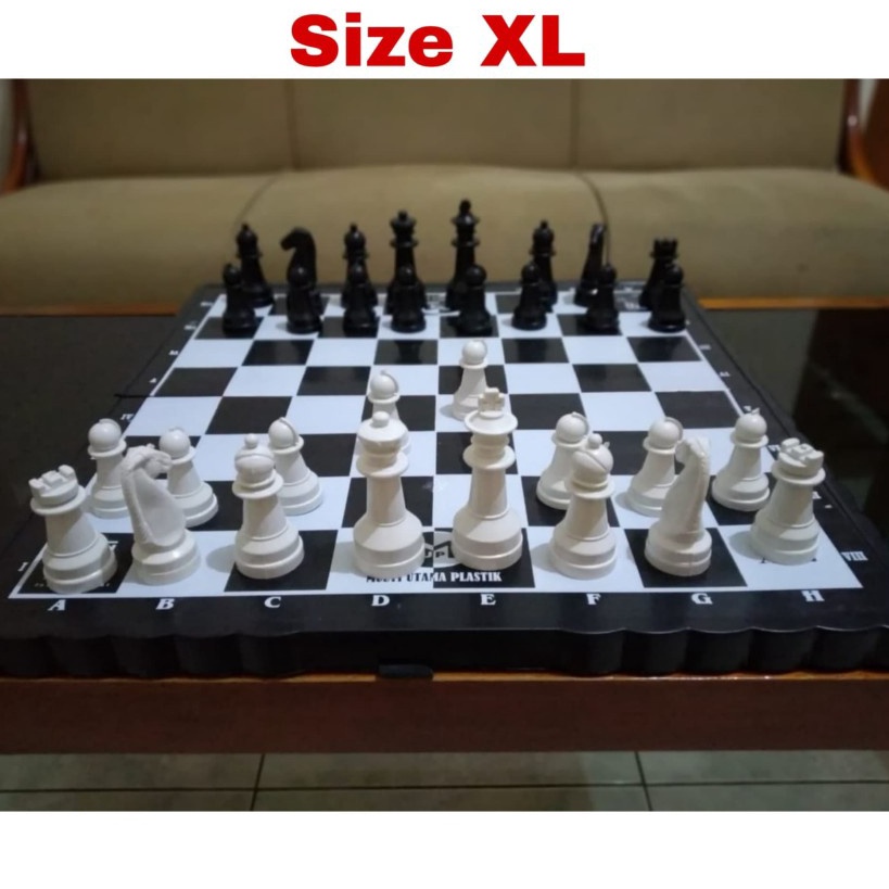 Hemat Papan Catur Plastik Ukuran Besar XL JUMBO  Chess Board Games PALING BESAR