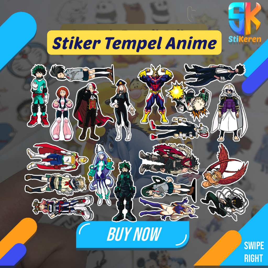 

Stiker Tempel Anime My Hero Academia untuk Laptop HP Kulkas Tumblr