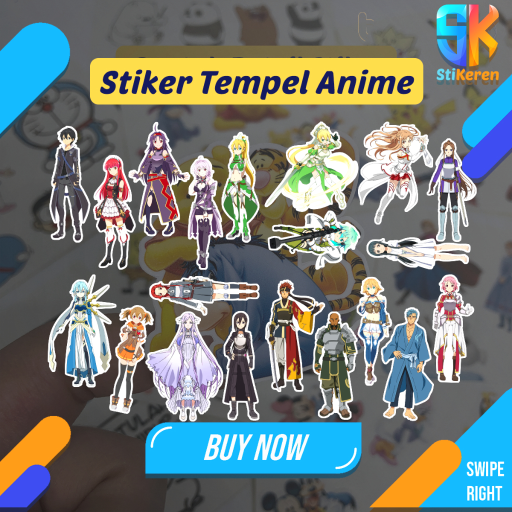 

Stiker Anime Sword Art Online untuk Laptop HP Kulkas Tumblr