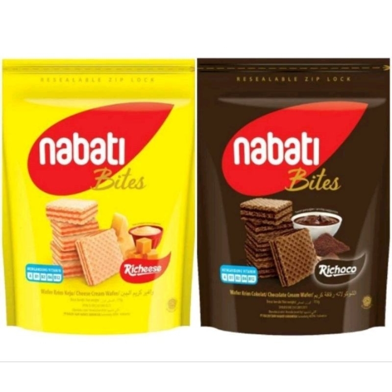 

Nabati Bites Pouch 112g coklat / Keju - Nabati POUCH 112g - Nabati Bites 112g