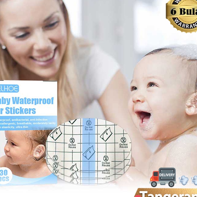 Wow 3pcsBox Stiker Pelindung Mandi Telinga Bayi  Penutup Telinga Mandi Bayi  Baby Ear Sticker  Stike