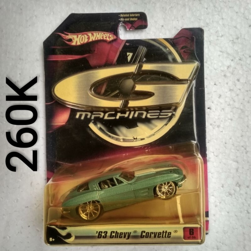 Hot Wheels Skala 50 G Machines 63 Chevy Corvette
