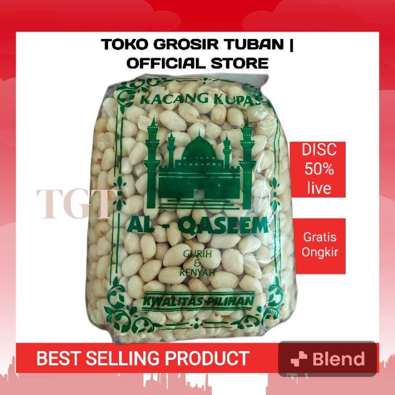 

KACANG KUPAS TUBAN AL QASEEM MENTAH TINGGAL GORENG 360-400GR