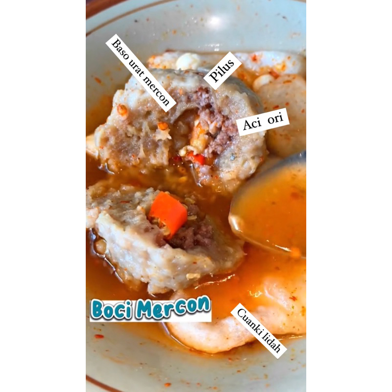 

Baso aci Daging Mercon
