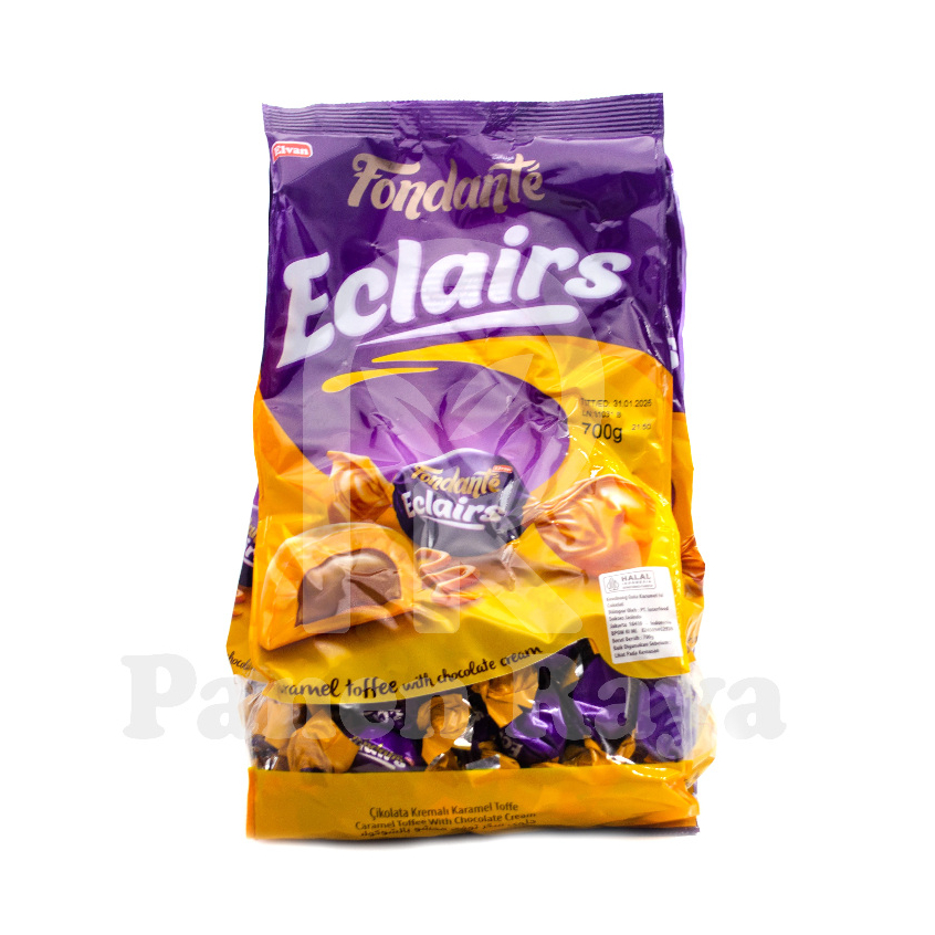 

Elvan Fondante Eclairs Caramel Kembang Gula Karamel Isi Coklat 700gr