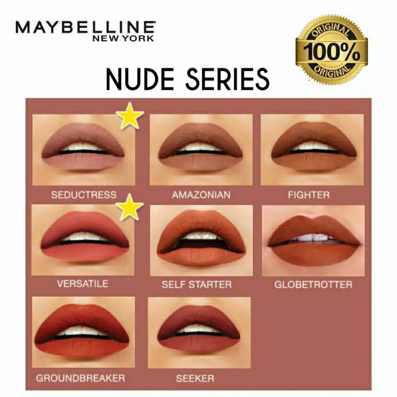 Maybelline Superstay Matte Ink Seri Nude tahan 16jam (Best Seller)