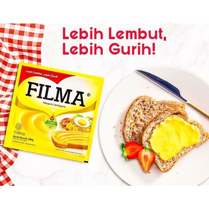

PROMO! FILMA MARGARINE SERBAGUNA 200GR BUY 1 GET 1, COCOK U/CAKE/KUE/MASAKAN DLL-