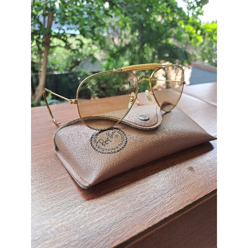 kacamata B&amp;L Ray-Ban usa sz 58 kaca otomatis Siang malam